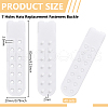 BENECREAT 40 Sets Plastic Snapback Strap with 7 Holes FIND-BC0013-41B-2