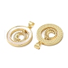 Brass Micro Pave Cubic Zirconia Pendants KK-U070-02F-G-2