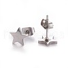 304 Stainless Steel Stud Earrings X-EJEW-F227-12P-2