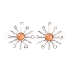 Glass Imitation Cat Eye Pendants PALLOY-F292-01P-02-2
