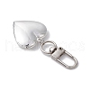 Heart Brass Locket Pendant Decorations HJEW-JM03003-5