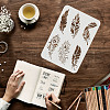 Plastic Reusable Drawing Painting Stencils Templates DIY-WH0202-388-3