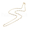 Brass Oval Link Chains Necklace for Women NJEW-P265-09G-2