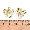 Brass Micro Pave Cubic Zirconia Pendants KK-N257-47G-3