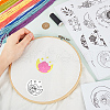 CRASPIRE 2 Sets 2 Style PVA & Cloth Water-soluble Embroidery Aid Drawing Sketch DIY-CP0009-92A-3