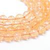 Round Natural Citrine Bead Strands G-R345-10mm-21-1