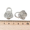 Brass Pendant Rhinestone Settings KK-G532-19P-3