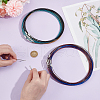 Unicraftale 60Pcs 6 Colors Stainless Steel Wire Necklace Cord DIY Jewelry Making TWIR-UN0001-13A-4