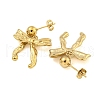 Ion Plating(IP) 304 Stainless Steel Stud Earrings EJEW-S223-03G-01-2