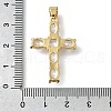 Brass Cubic Zirconia Pendant ZIRC-C021-33G-3