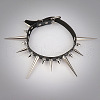 Gothic Style Alloy Spiked Rivet Imitation Leather Choker Necklaces FS-WGF47C0-01-2