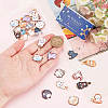 SUNNYCLUE 30Pcs 15 Styles Alloy Enamel Pendants ENAM-SC0005-45-3