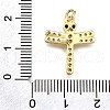 Rack Plating Brass Micro Pave Cubic Zirconia Pendants KK-K401-81G-3