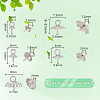Unicraftale 150Pcs 5 Styles 304 Stainless Steel Cup Pearl Peg Bails Pin Pendants STAS-UN0059-13-4