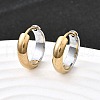 304 Stainless Steel Hoop Earrings EJEW-Z123-01B-GP-2