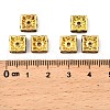 Brass Rhinestone Spacer Beads RSB074NF-04G-3