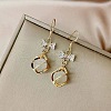 Alloy Rhinestone Dangle Earrings FS-WGE0AD6-26-1