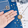 BENECREAT 48Pcs 6 Styles Brass Spacer Beads KK-BC0013-36-3