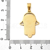 304 Stainless Steel Rhinestone Pendants STAS-S163-29G-01-3