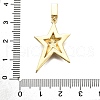 Brass Micro Pave Cubic Zirconia Pendants KK-K401-04A-G-3