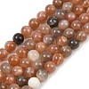 Natural Multi-Moonstone Beads Strands G-J157-8mm-06-2
