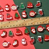 24Pcs 12 Styles Christmas Decorations Theme Opaque Acrylic Bead with Enamel FIND-FS0002-66-5