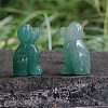 Natural Green Aventurine Carved Healing Dog Figurines PW-WG27263-01-2