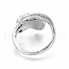 Guitar Alloy Open Cuff Ring for Men Women RJEW-T009-41AS-2