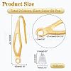 DICOSMETIC 100Pcs 2 Color 304 Stainless Steel Earring Hooks DIY-DC0001-45-6