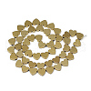Electroplate Non-magnetic Synthetic Hematite Beads Strands X-G-T057-12F-2
