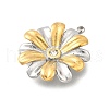 304 Stainless Steel & Rhinestone Pendants STAS-M123-02A-PG-2