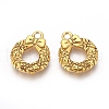 Tibetan Style Alloy Christmas Wreath Pendants X-TIBEP-GC153-AG-RS-1