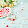 SOFPLATE 600Pcs Transparent Acrylic Bead Caps FACR-SP0001-01-4