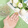 CHGCRAFT 100Pcs 2 Colors Alloy Open Back Bezel Pendants FIND-CA0008-62-3