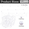 Gorgecraft 10 Strands Acrylic Imitation Pearl Beaded Trim Garland Strand OCOR-GF0001-45-10-2