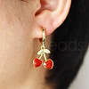 Brass Micro Pave Cubic Zirconia Pendant Necklaces & Hoop Earrings Sets FS-WGB514D-02-3