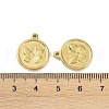 Ion Plating(IP) 304 Stainless Steel Pendants STAS-R233-14G-3