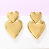 304 Stainless Steel Stud Earrings for Women EJEW-U047-09G-3