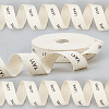 9M YAY Word Print Cotton Herringbone Ribbon OCOR-WH0090-028B-4