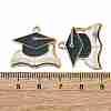 Graduation Season Alloy Enamel Pendants ENAM-V002-01C-KCG-3