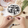 Beadthoven 180Pcs 6 Style Natural Wood Beads WOOD-BT0001-09-5