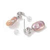 Anti-Tarnish Sterling Silver Stud Earrings EJEW-C087-13A-P-2