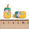 Brass Enamel Pendants KK-L190-012G-4