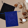 HOBBIESAY 10Pcs 5 Colors Velvet Drawstring Gift Bags TP-HY0001-14-6