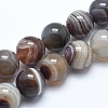 Natural Botswana Agate Beads Strands G-E483-11B-4mm-1