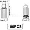 Unicraftale 304 Stainless Steel Cord Ends STAS-UN0016-35A-P-4