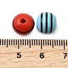 Printed Schima Wood Beads WOOD-L022-03A-01-3