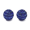Stripe Pattern Polymer Clay Rhinestone Beads CLAY-NH0001-01I-1