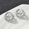 Brass Hoop Earrings EJEW-D320-10P-3