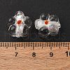 Handmade Silver Foil Glass Lampwork Beads FOIL-T001-02M-2